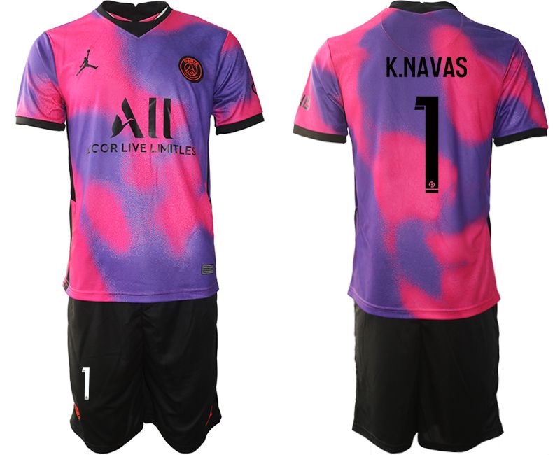 Men 2020-2021 Club Paris St German away purple #1 Soccer Jersey